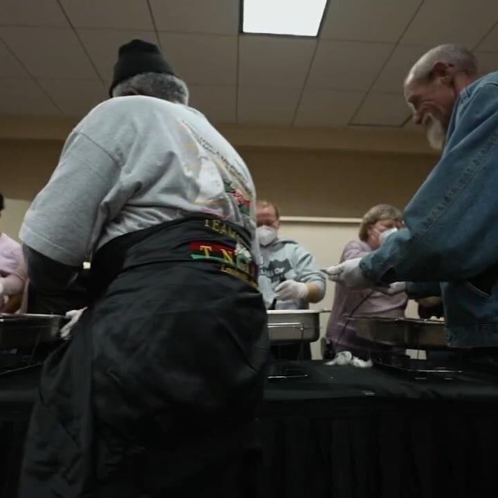 Volunteers step up to serve Thanksgiving breakfast at Wayside Christian Mission